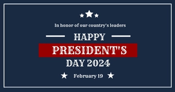 Free Vintage Presidents Day Facebook Post Template to Edit Online