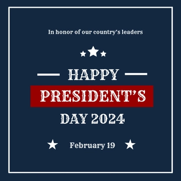 Free Vintage Presidents Day Linkedin Post Template to Edit Online