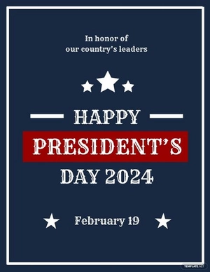 Vintage Presidents Day Flyer Template