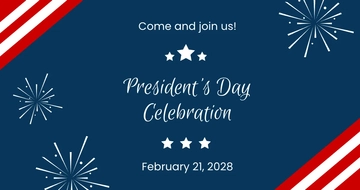 Free Presidents Day Celebration Facebook Post Template to Edit Online