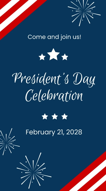 Free Presidents Day Celebration Whatsapp Post Template to Edit Online