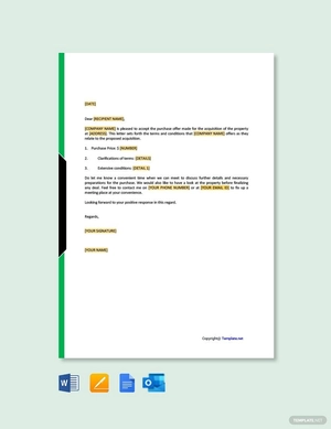 Property Offer Acceptance Letter