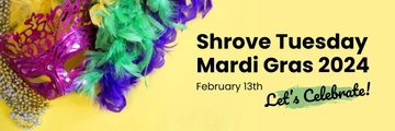 Free Mardi Gras Tumblr Banner Template to Edit Online