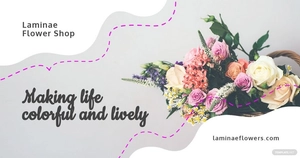 Free Flower Shop Facebook Ad Template to Edit Online