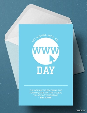 World Wide Web Day Template