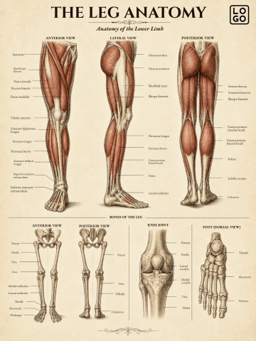 Free Leg Anatomy Template to Edit Online