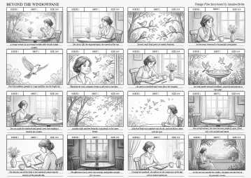 Free Film Storyboard Template to Edit Online