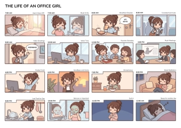 Free Art Storyboard Template to Edit Online