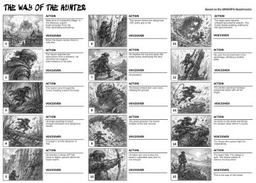 Free Action Scene Storyboard Template to Edit Online