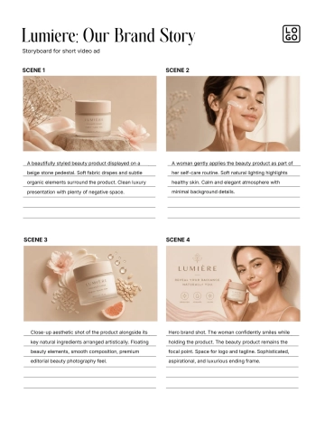 Free Brand Story Storyboard to Edit Online