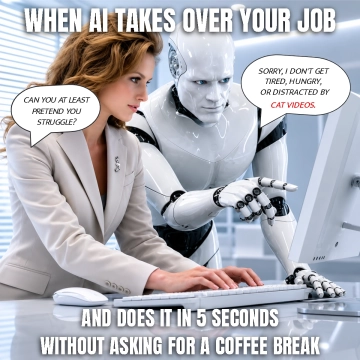 Free AI Taking Over Jobs Meme to Edit Online