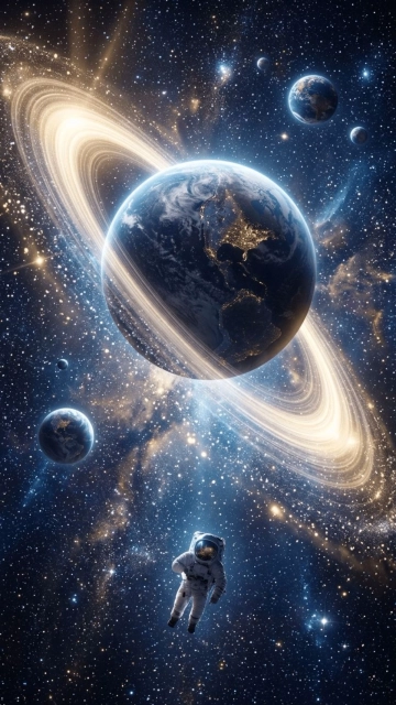 Space Wallpaper Template