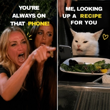 Free Woman Yelling at Cat Meme to Edit Online