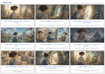 Free Music Video Storyboard Template to Edit Online