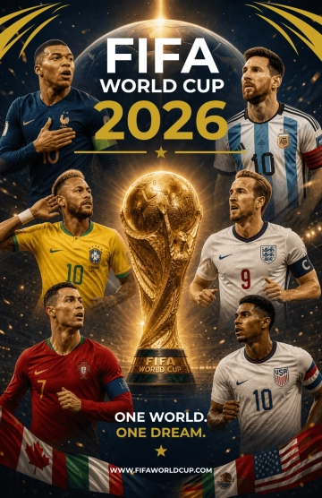 Free FIFA World Cup Poster Template to Edit Online
