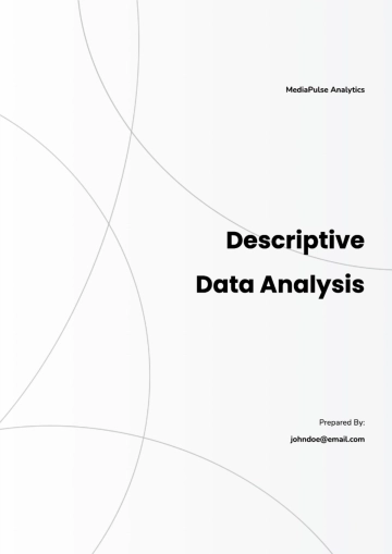 Free Descriptive Data Analysis Template to Edit Online