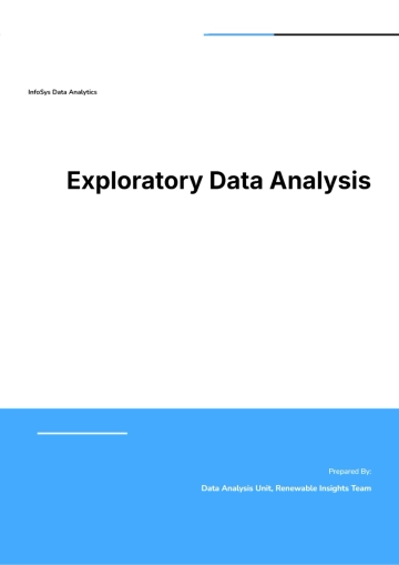 Free Exploratory Data Analysis Template to Edit Online
