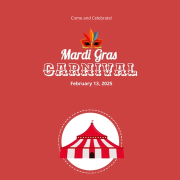 Free Mardi Grass Carnival Linkedin Post Template to Edit Online Free Mardi Grass Carnival Linkedin Post Template to Edit Online