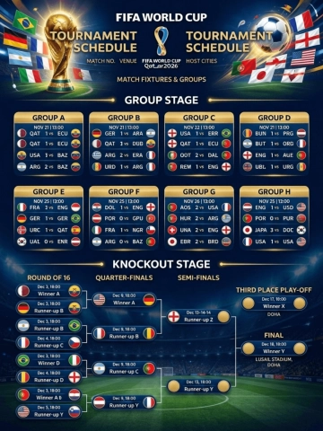 Free FIFA World Cup Schedule Template to Edit Online