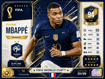 Free FIFA World Cup Card Template to Edit Online