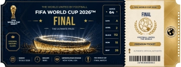 Free FIFA World Cup Ticket Template to Edit Online