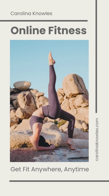 Free Online Fitness Classes Whatsapp Post Template to Edit Online