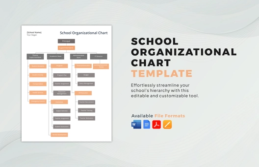 School Organizational Chart Template