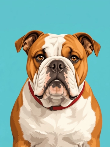 Free Digital Pet Portrait Template to Edit Online