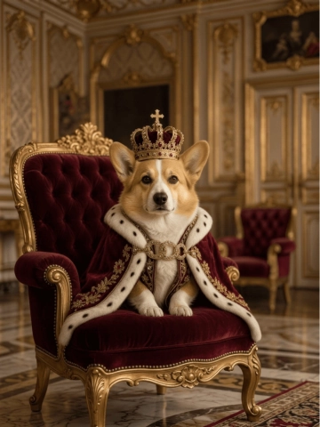 Free Royal Pet Portrait Template to Edit Online