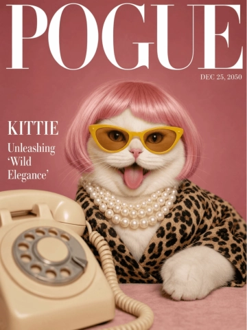Free Fashion Pet Portrait Template to Edit Online