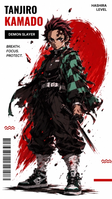 Free Demon Slayer Anime Template to Edit Online