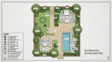 Free Architecture Landscape Plan Template to Edit Online