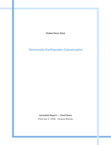 Free Journalist Report Template to Edit Online