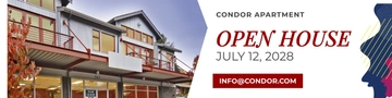 Free Apartment Rental LinkedIn Banner Template to Edit Online