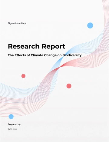 Free Research Report Template to Edit Online