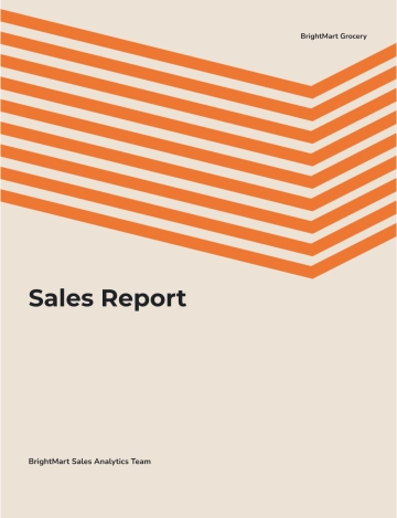 Free Sales Report Template to Edit Online