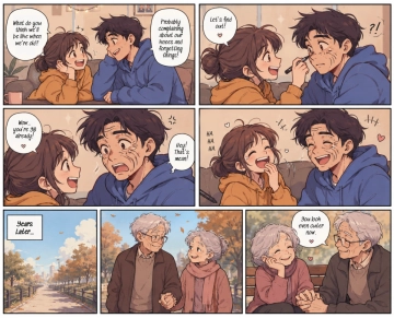 Free Love Comic Strip Template to Edit Online