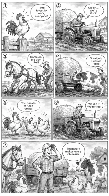 Free Farm Comic Strip Template to Edit Online