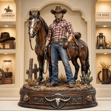 Free Cowboy Western Action Figure Template to Edit Online