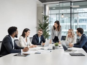Free Corporate Team Visuals Template to Edit Online