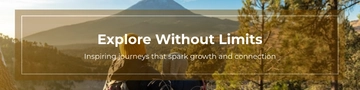 Free Adventure Linkedin Banner Template to Edit Online