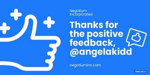 Free Client Appreciation Twitter Post Template to Edit Online