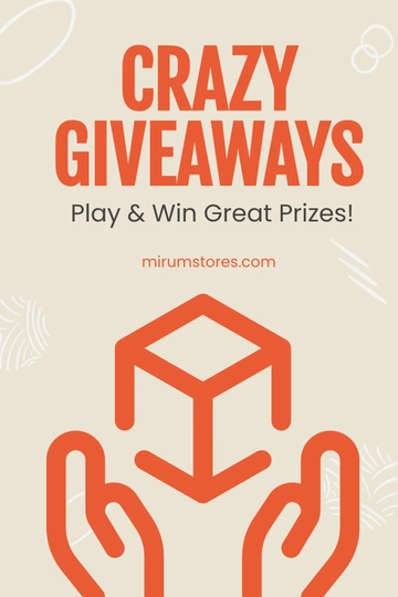 Free Giveaway Tumblr Post Template to Edit Online