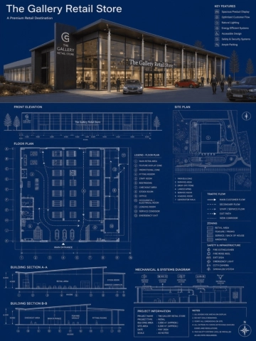 Free Retail Store Blueprint Template to Edit Online