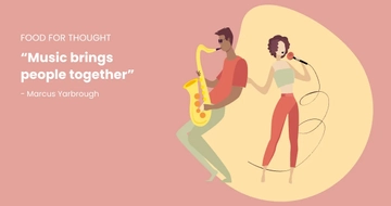Free Music Quote Facebook Post Template to Edit Online