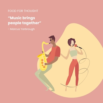 Free Music Quote Instagram Post Template to Edit Online