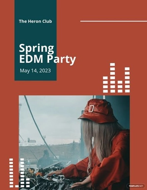 Electronic Music Party Flyer Template