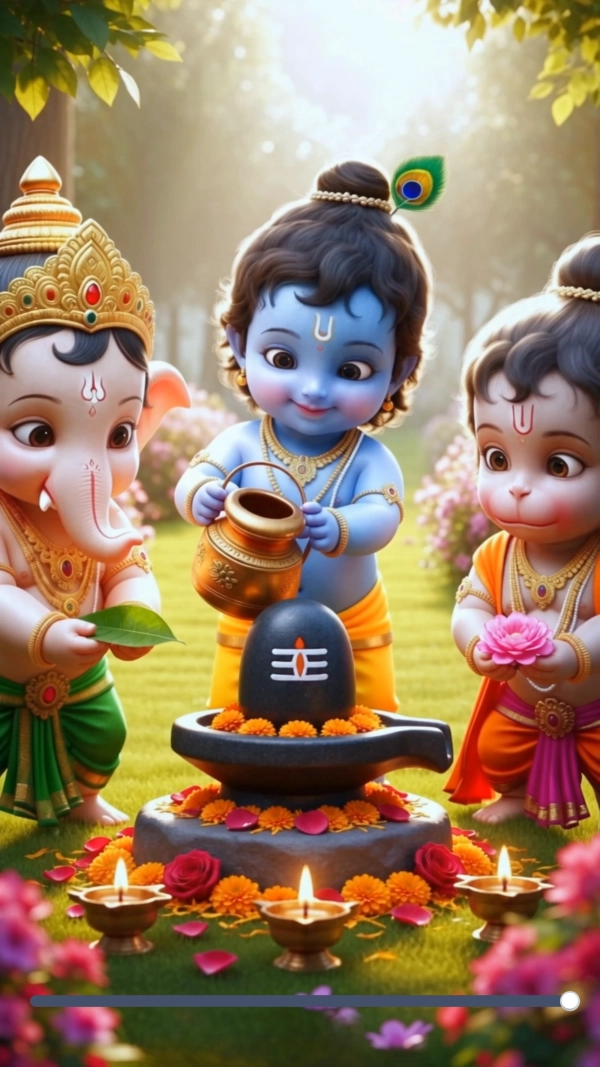 Little Krishna Janmashtami Celebration Video Template