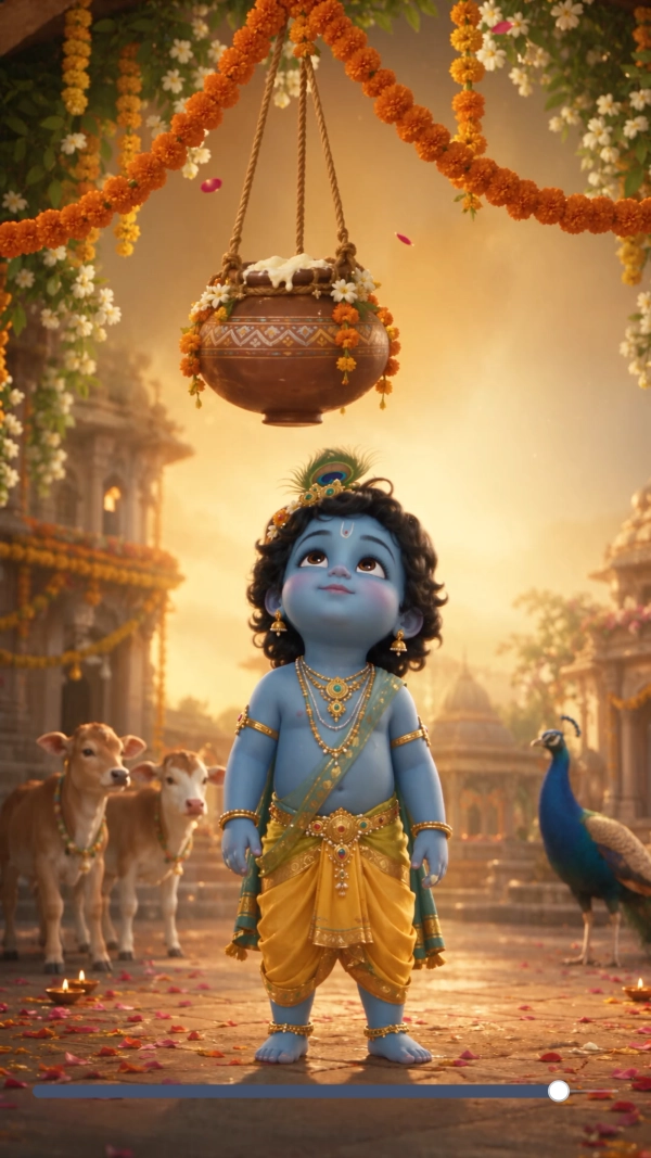 Krishna Butter Handi Celebration Janmashtami Video