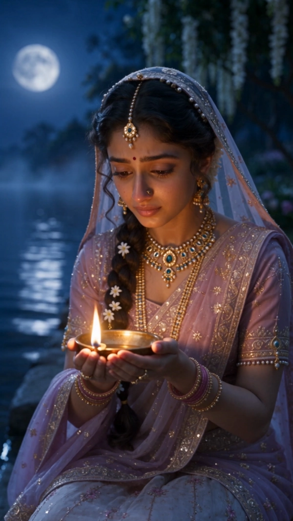 Radha Krishna Moonlit Flute Janmashtami Video